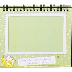 Tischaufsteller 12 Fotos Sweetheart grün