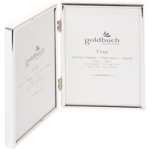 Goldbuch Doppelrahmen Fine Metall Hochglanz für 2 Fotos 10x15 cm