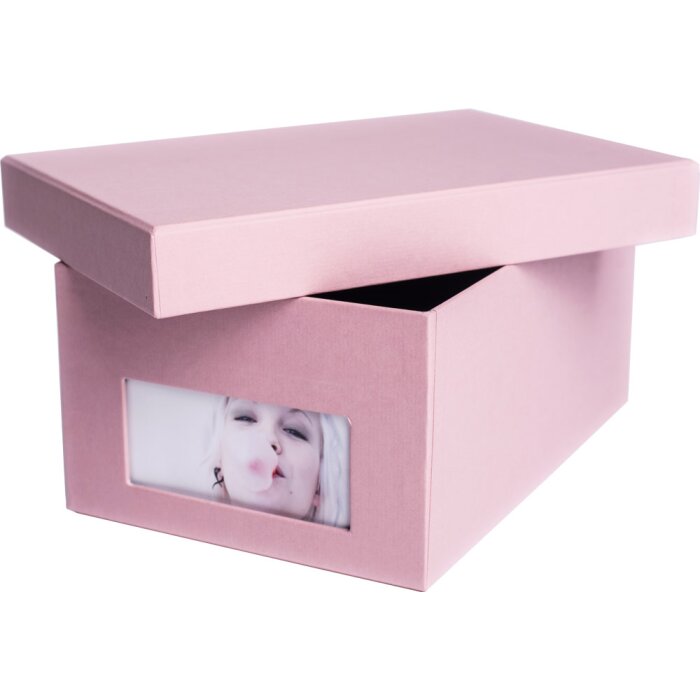 Коробка для фотографий HNFD Кандра роза ребристая 700 фотографий 10x15 см
