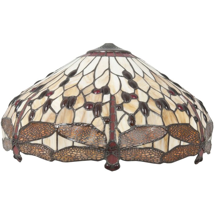 LumiLamp стеклянный абажур Tiffany Dragonfly 49x28 см