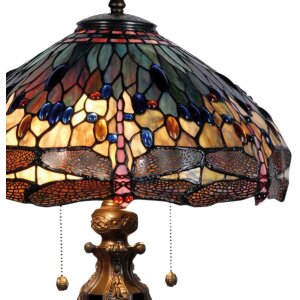 Настольная лампа Tiffany Ø 42x64 см зеленого цвета