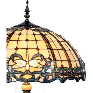 Настольная лампа Tiffany Ø 50x80 см натуральный...