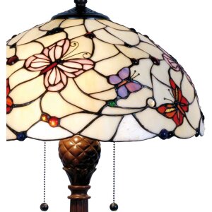 Настольная лампа Tiffany Ø 41x60 см красного цвета