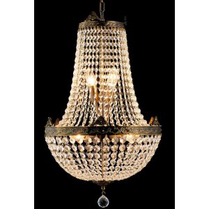 Люстра из стекла и железа Ø 40 см - 5LL-CR44...