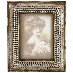 Clayre & Eef 2791 Fotorahmen 6x9 cm Silberfarbig...