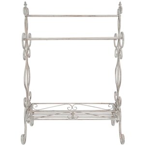 Стойка для полотенца из чугуна белого цвета Clayre Eef
