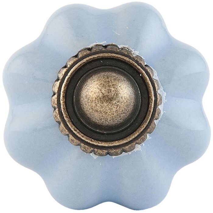 Мебельная ручка Ø 3 см в сером цвете - 63504