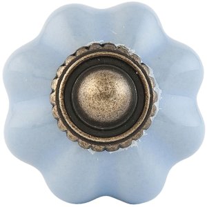 Мебельная ручка Ø 3 см в сером цвете - 63504