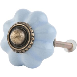 Мебельная ручка Ø 3 см в сером цвете - 63504