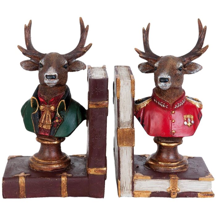 Подставка для книг DEER - 6PR0923 Clayre Eef в коричневом цвете