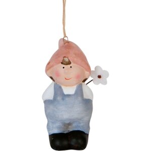 Декоративный подвес «Гном с цветком» —...