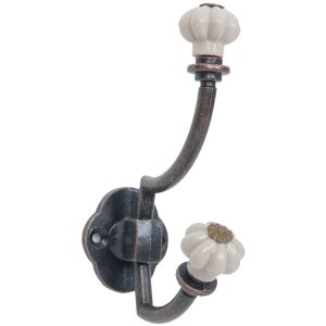 Clayre & Eef 6Y2071 Настенный крючок двойной цветок...