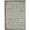 Clayre & Eef Magnet 6Y2177 grau 5x7 cm Eisen Spruch Magnet