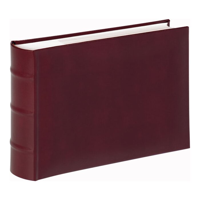 Walther Classic кожаный вставной альбом 100 фотографий 15x20 см винно-красный