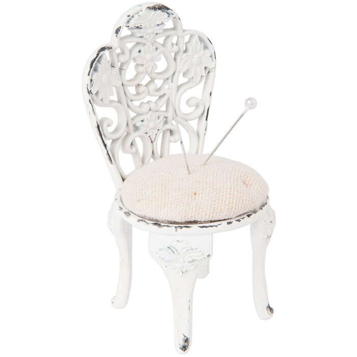 Подушка-стул 6Y2317, Ø 5x10 см, белый шебби-шик