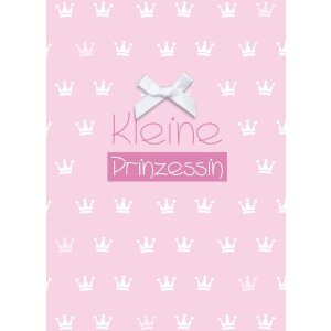 Goldbuch baby card little princess pink with crown bow...