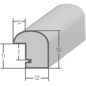 Фоторамка MendeFrames H004 Махагони 40x40 см с музеем стеклом