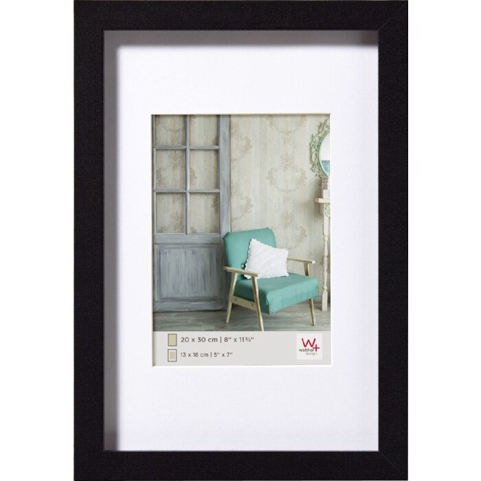 Деревянная рамка Walther Стокгольм черная 50x70 см