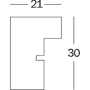 Деревянная рамка Стокгольмский орех 40x60 см
