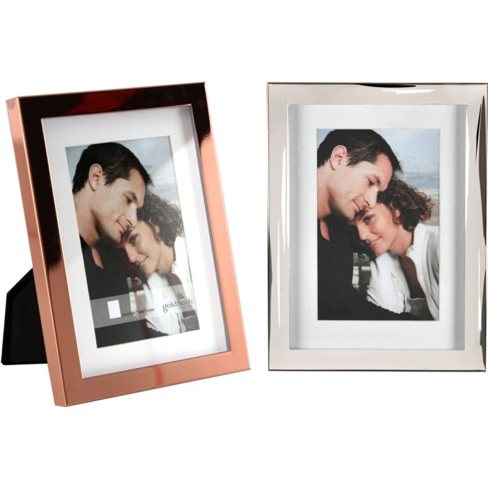 Goldbuch Metallrahmen Modern Art Silber Kupfer 10x10 10x15 13x18 cm