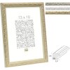 Deknudt S95L Ornament-Bilderrahmen 9x13 bis 30x40 cm Gold Silber Weiß Hoch Quer