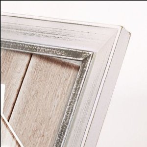 ZEP Athis Holzrahmen 15x20 cm silber Landhaus-Stil zum Stellen und Hängen