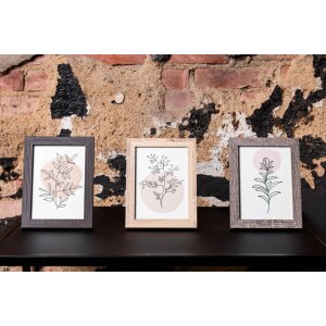 Фоторамка современная 10x15 см темно-коричневая