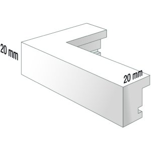 Фоторамка современная 13x18 см средне-коричневая