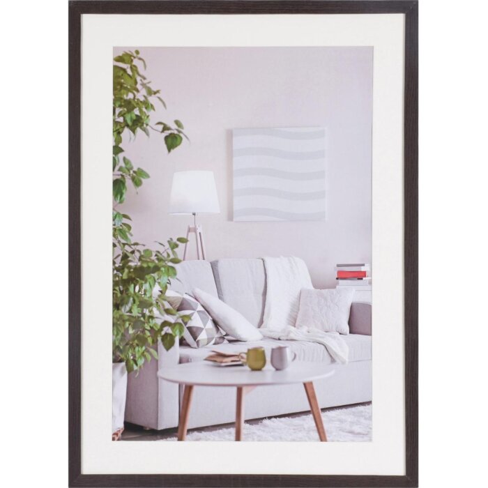 Фоторамка современная 50x70 см темно-коричневая