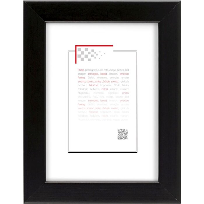 Деревянная рамка MAT 18x24 см черная