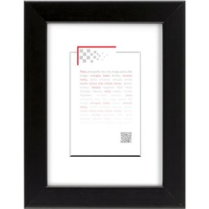 Деревянная рамка MAT 18x24 см черная