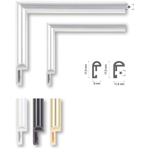 Ceanothe Kunststoffrahmen Gallery 15x20 cm Weiß Normalglas Aufsteller