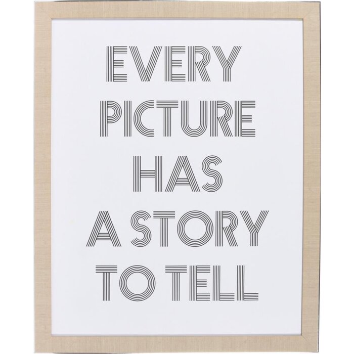 Henzo Bilderrahmen Silverline 40x50 cm Beige Kunststoffrahmen Silberkante