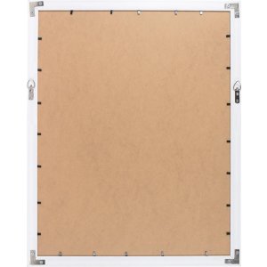 Henzo Bilderrahmen Silverline 40x50 cm Beige Kunststoffrahmen Silberkante