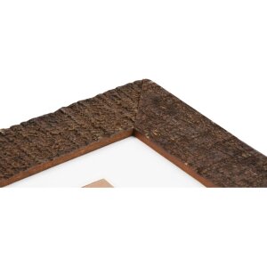 Henzo Holzrahmen Driftwood 10x15 cm dunkelbraun mit Passepartout