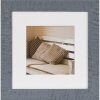 Henzo Holzrahmen Driftwood blau 20x20 cm mit Passepartout 13x13 cm