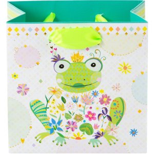 Подарочный пакет HAPPY FROG 10x10 см