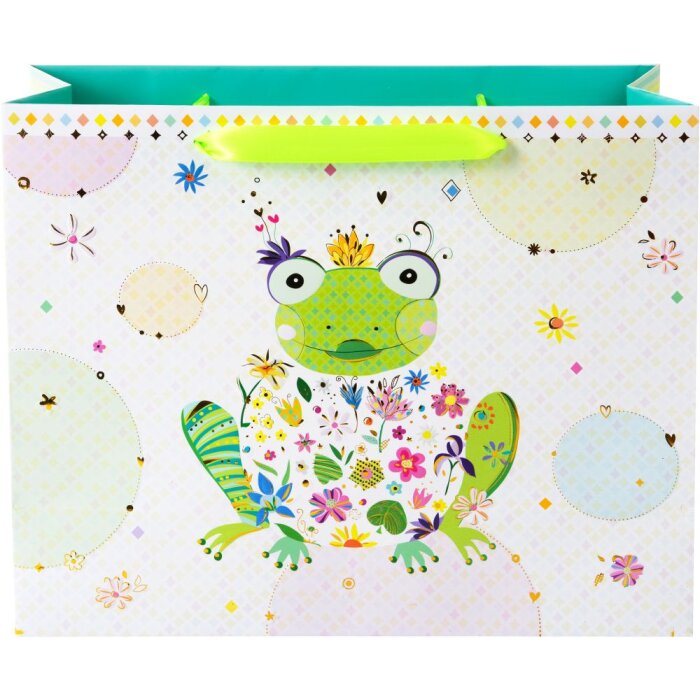 Подарочный пакет Goldbuch HAPPY FROG 27x33 см