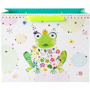 Подарочный пакет Goldbuch HAPPY FROG 27x33 см