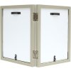 Doppelrahmen grau Holz 10,0 x15,0 cm S68FV Hochformat