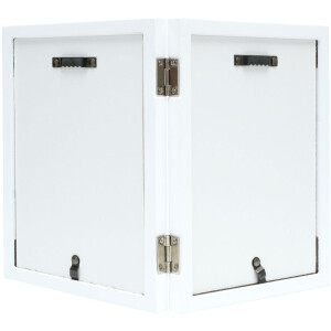 Двойная рамка из белого дерева 13,0 x18,0 см S68FK портретный формат