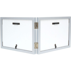 Двойная рамка S68FD1 серебристое дерево 10x15 см альбомный формат