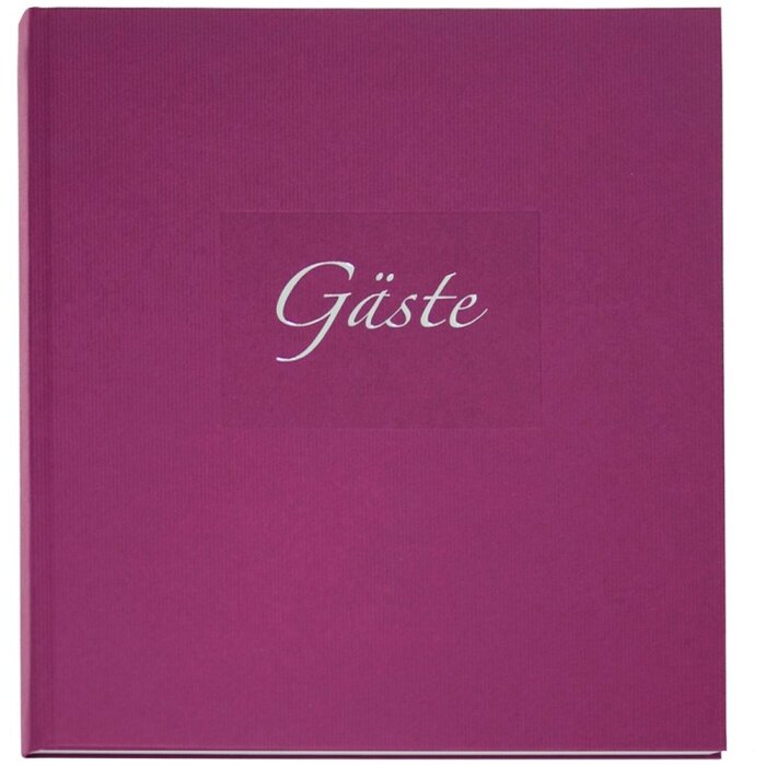 Гостевая книга Goldbuch SEDA ежевика 22x25 см 176 белых страниц
