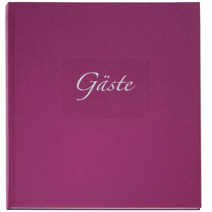 Гостевая книга Goldbuch SEDA ежевика 22x25 см 176 белых...