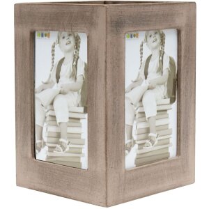 Держатель для ручек S67TP, серый, дерево, 10x11x10 см