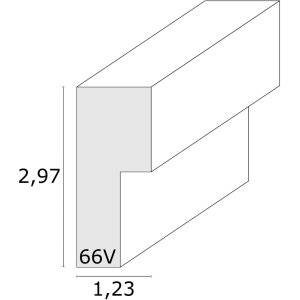 Bilderrahmen mit Passepartout schwarz Holz 20,0 x30,0 cm S66VK