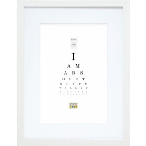 Деревянная рамка S66KF1 белая 40x50 см