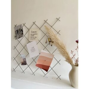 Deknudt Magnetwand silber Metall S65CW 70x70 cm