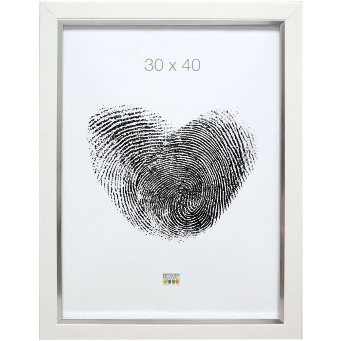 Bilderrahmen weiß Kunststoff 20,0 x30,0 cm S45VK