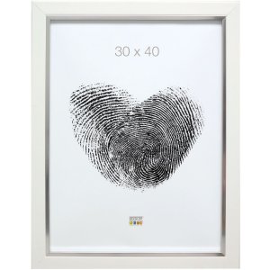 Bilderrahmen weiß Kunststoff 20,0 x30,0 cm S45VK